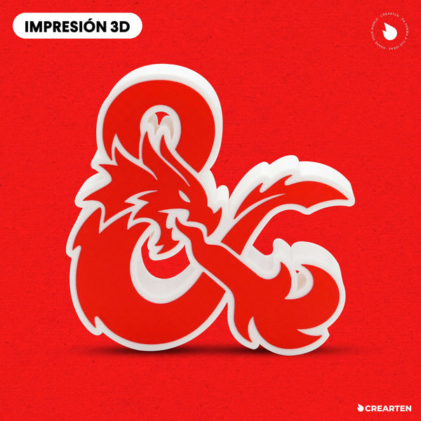 Dungeons & Dragons - Logo 3D. Crearten