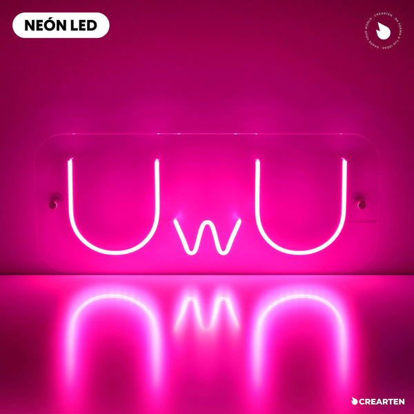 Neón LED - UwU. Crearten