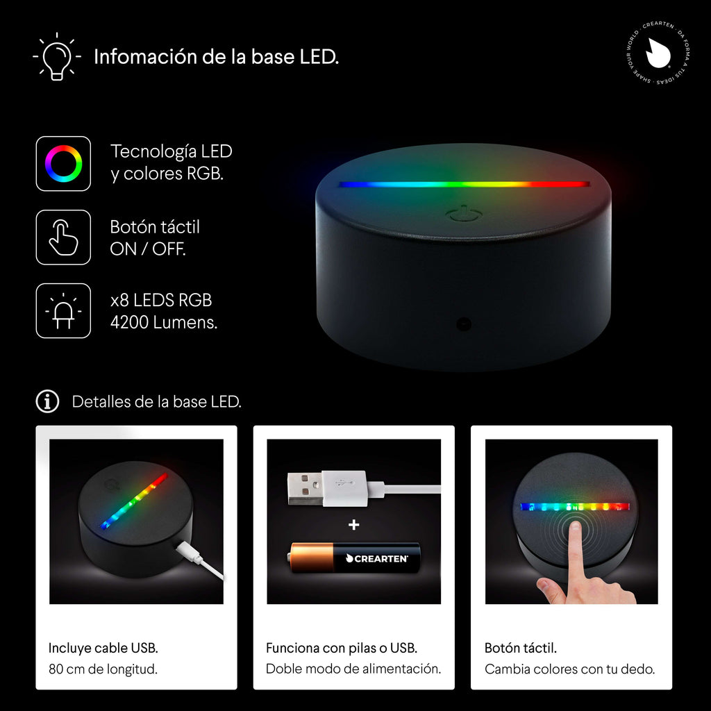 YouTube - Lámpara LED. Crearten