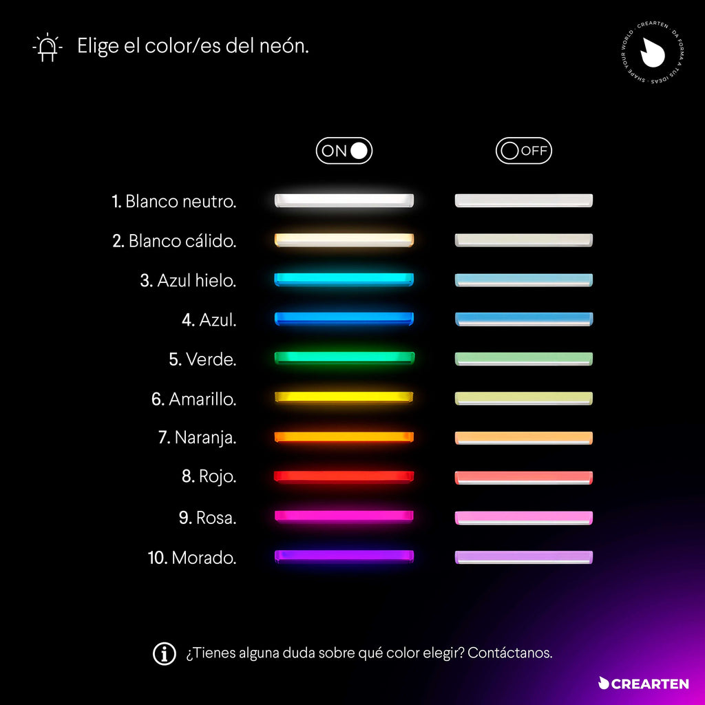 Tu Neón Personalizado - ¡Crea tu propio neón! Crearten