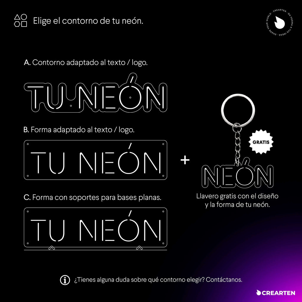 Tu Neón Personalizado - ¡Crea tu propio neón! Crearten