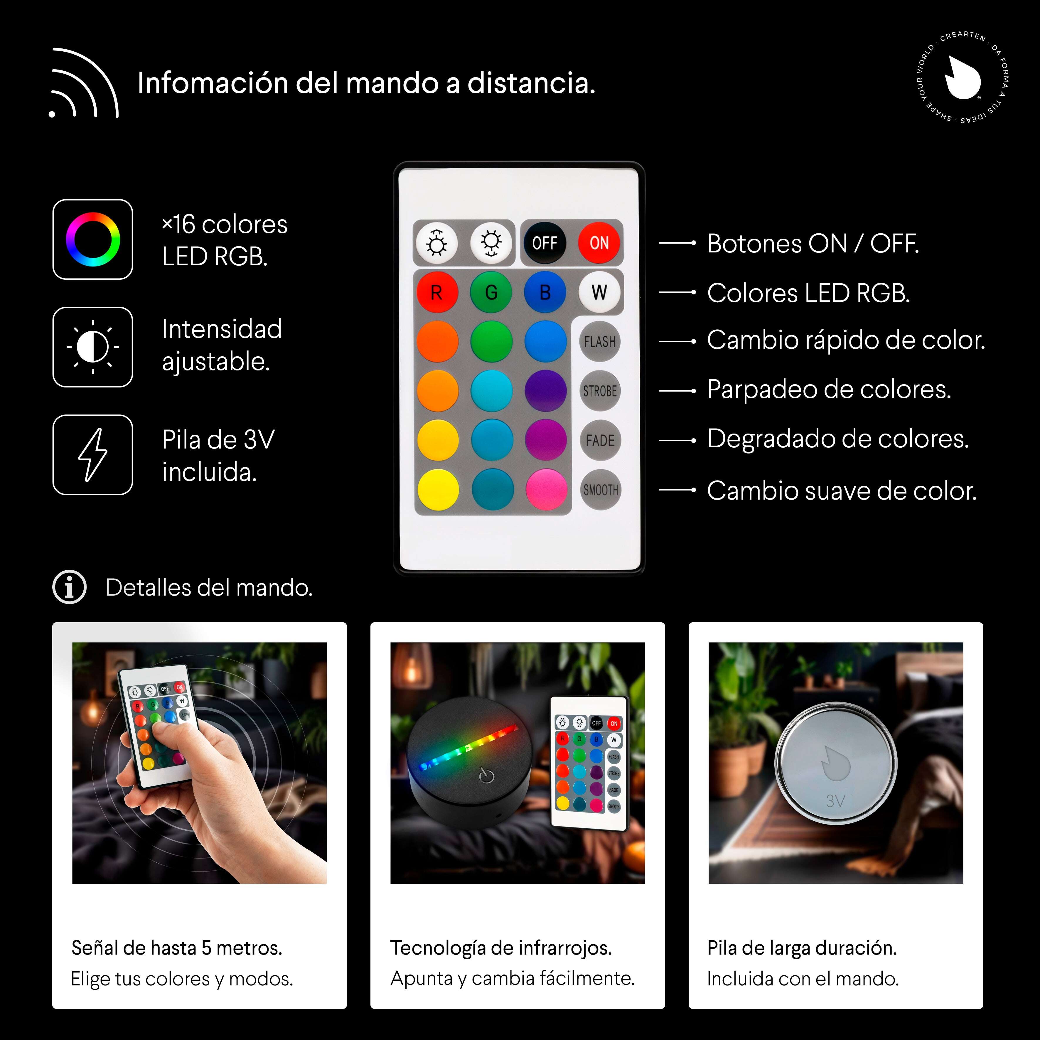 YouTube - Lámpara LED. Crearten