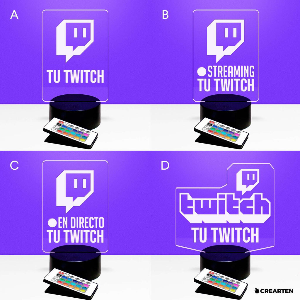 Twitch - Lámpara LED. Crearten