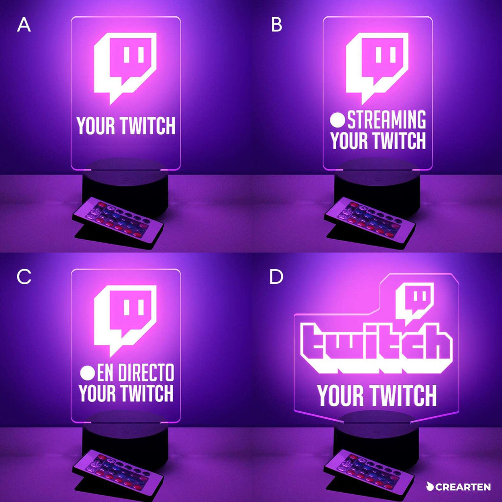 Twitch - Lámpara LED. Crearten