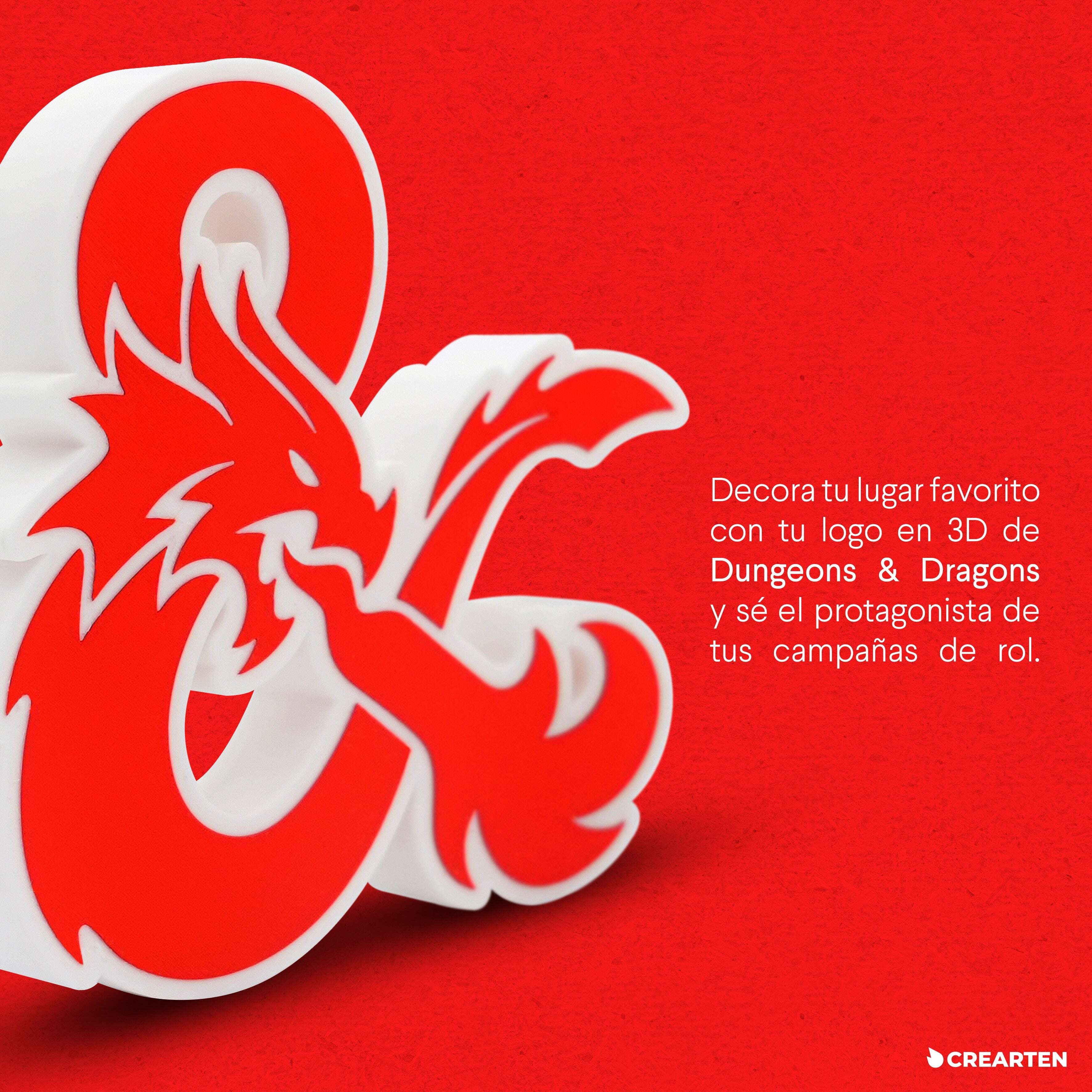 Dungeons & Dragons - Logo 3D. Crearten