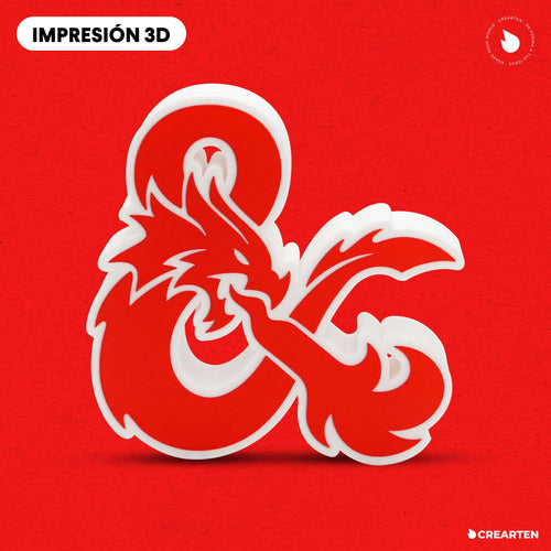 Dungeons & Dragons - Logo 3D. Crearten