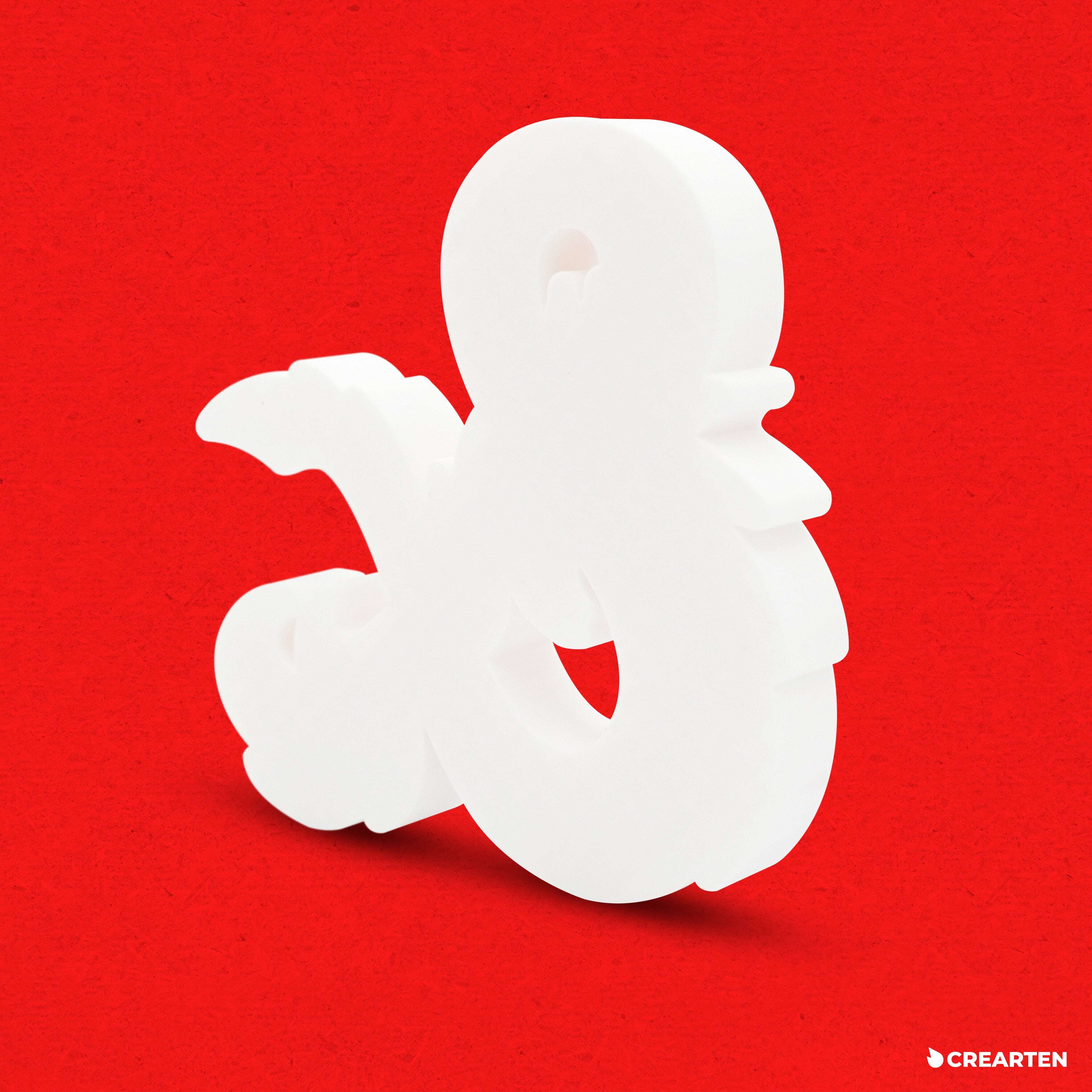 Dungeons & Dragons - Logo 3D. Crearten