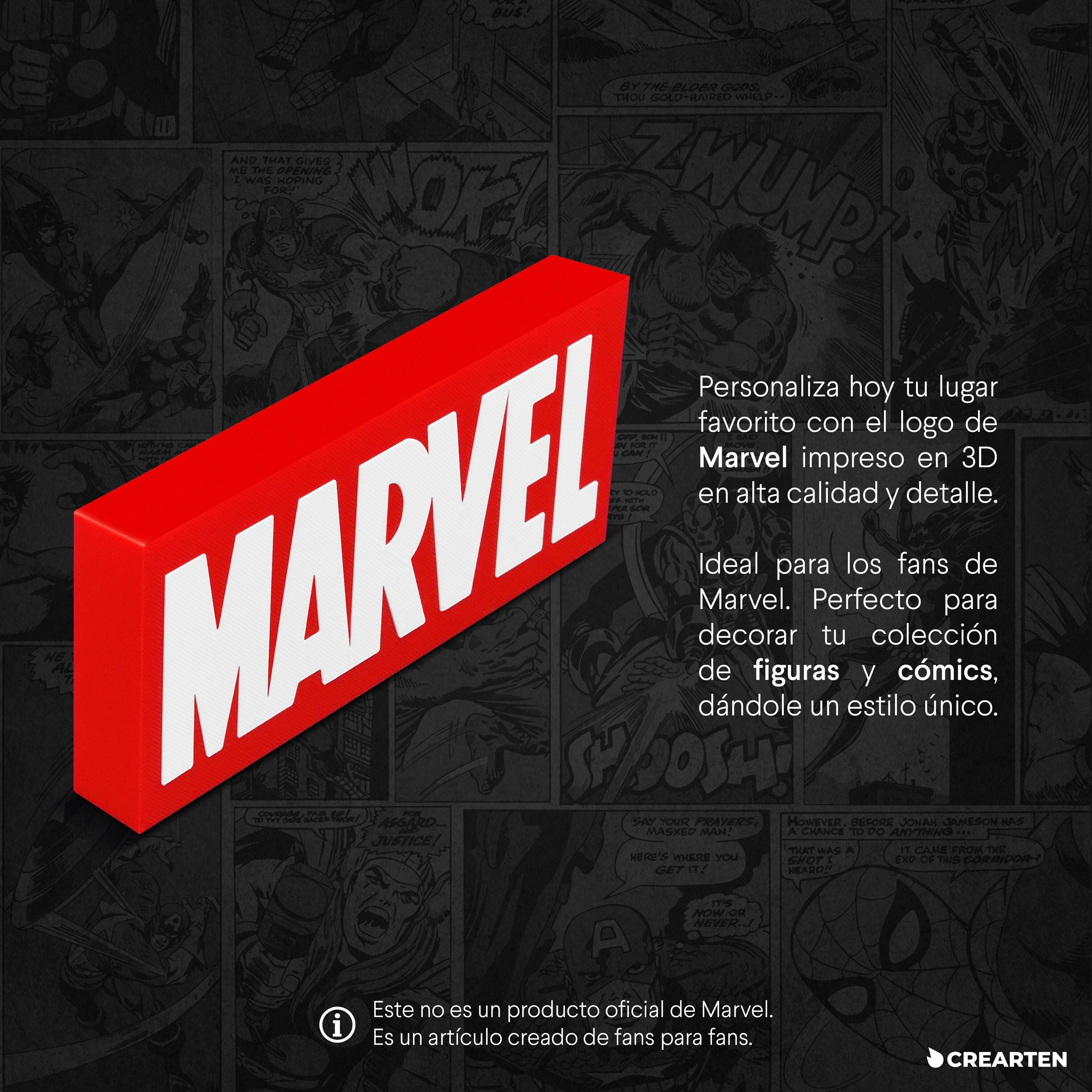 Logo 3D - Marvel. Crearten