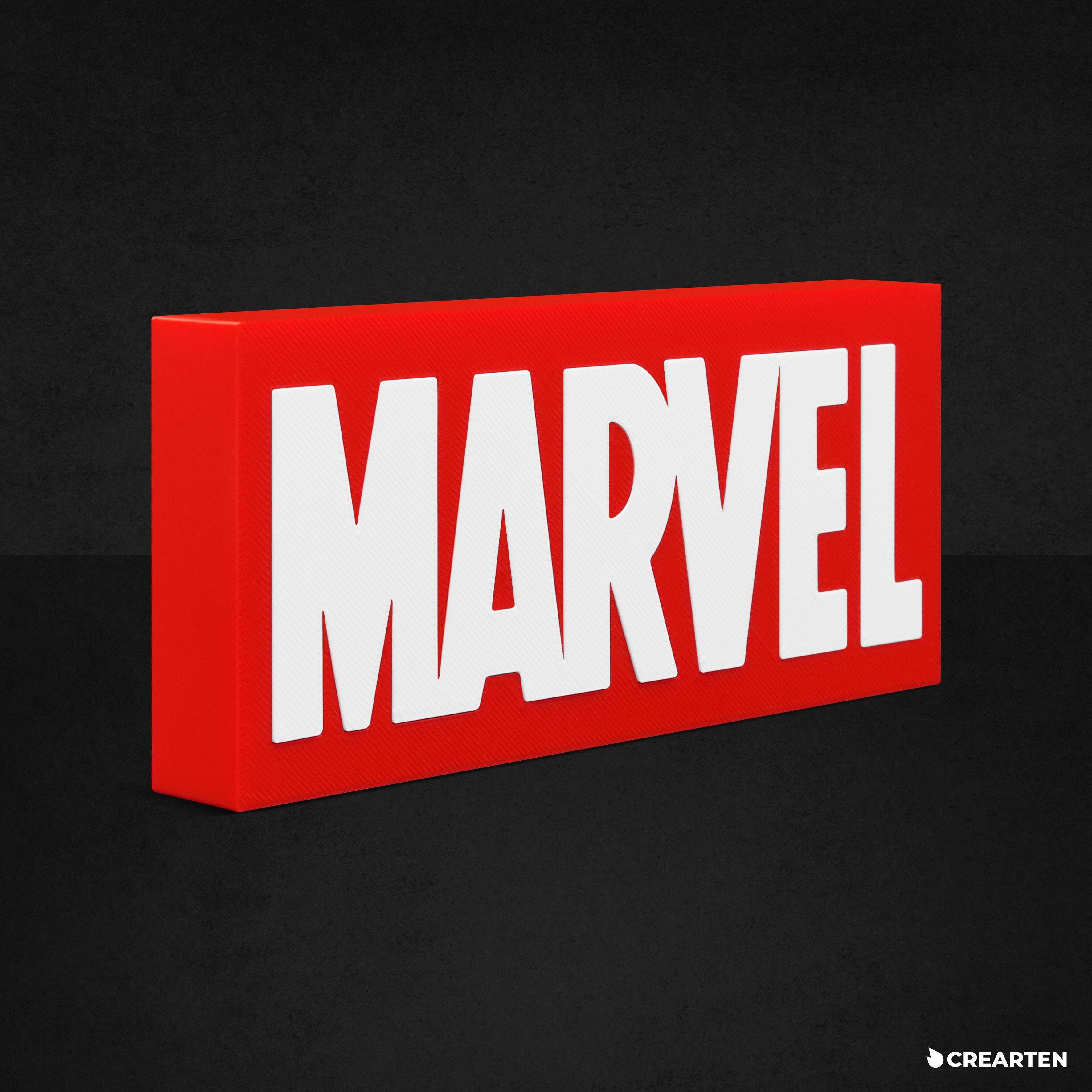 Logo 3D - Marvel. Crearten
