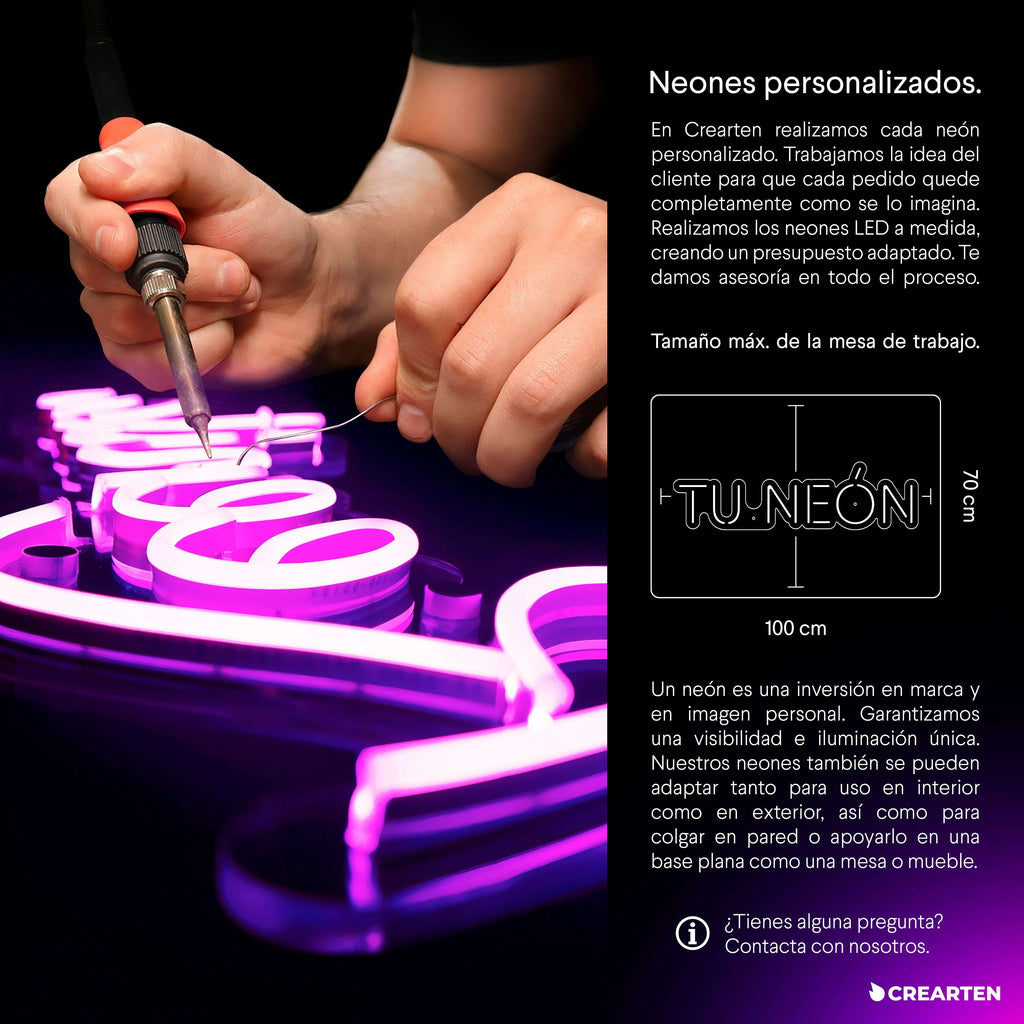 Tu Neón Personalizado - ¡Crea tu propio neón! Crearten